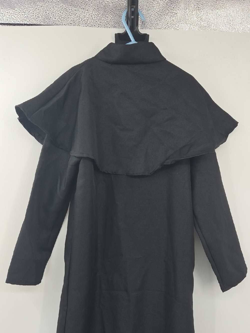 Children's Black Priest Costume with Gold Cross - Picture 11 of 16